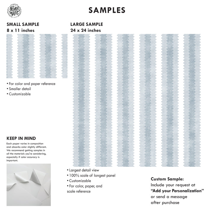Zig Zag Column Vintage 6  Stripe Wallpaper