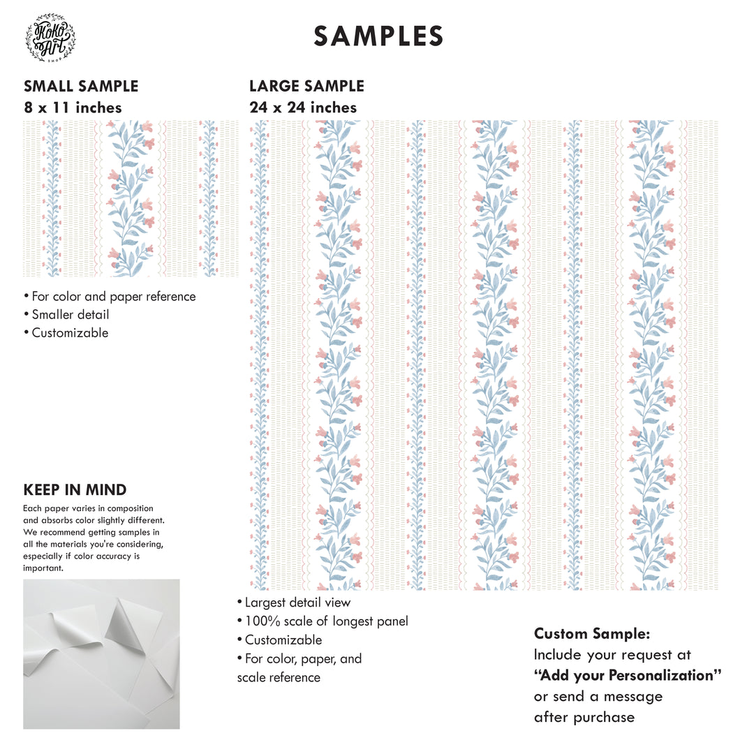 Dainty Floral Rhyme Wallpaper