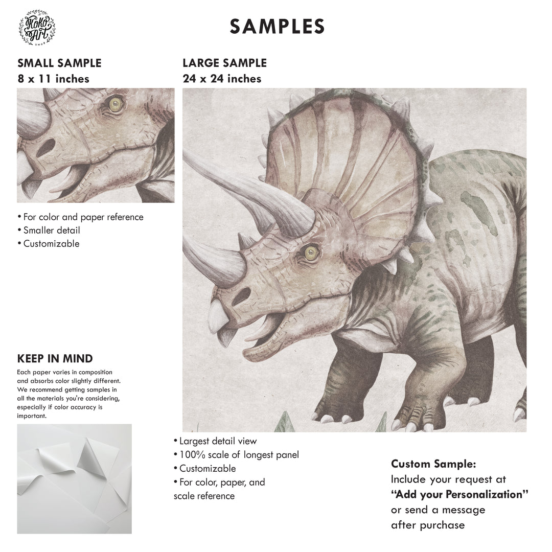 Prehistoric Safari Wallpaper Mural