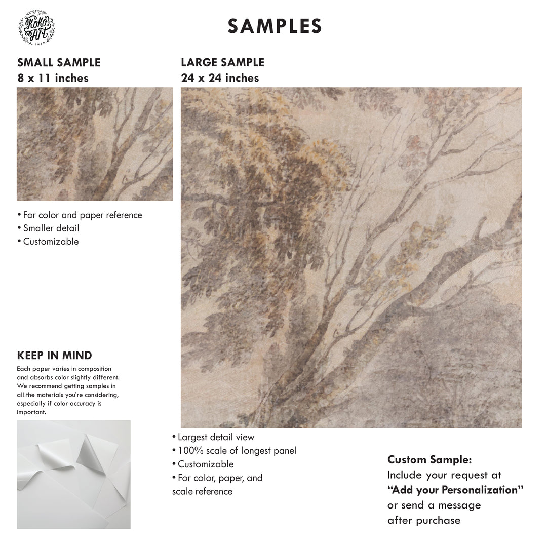 Aged Fresco Mural - Antique Scenic Wallpaper