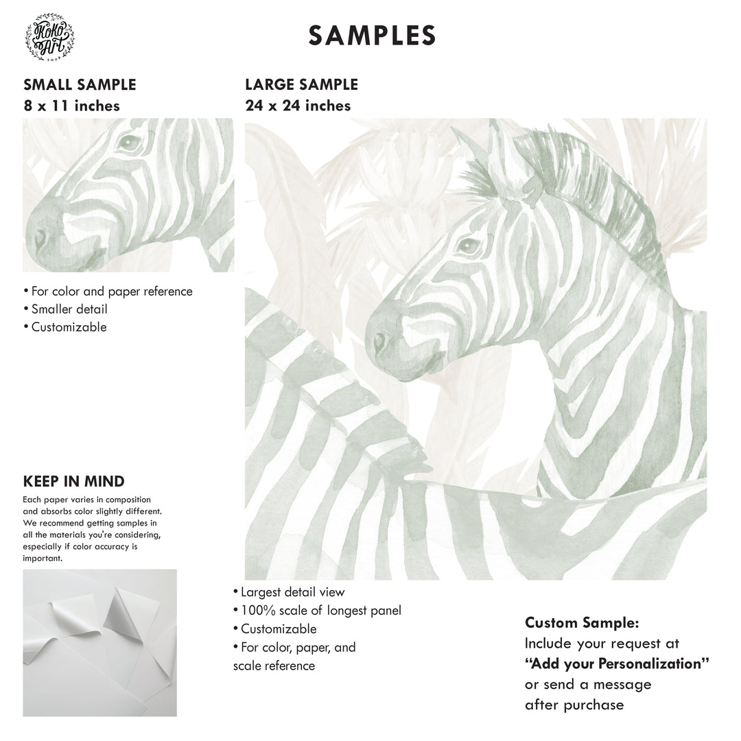 Gentle Safari Wallpaper Mural