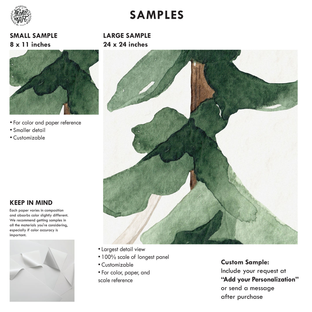 Woodland Watercolor Mural