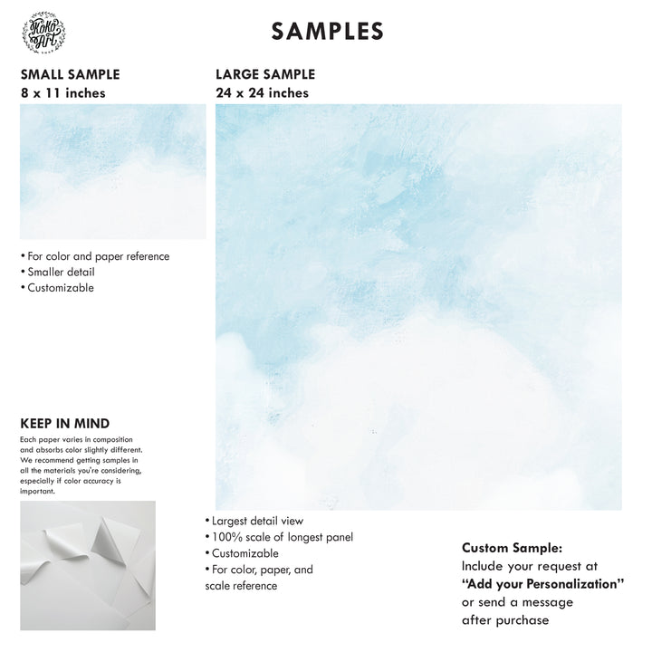 Light Blue and Mauve Vintage Cloud