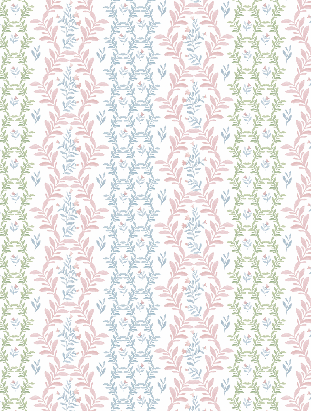 Floral Trellis Wallpaper