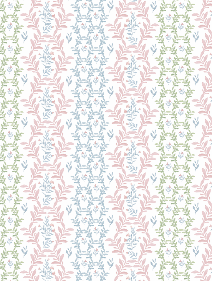 Floral Trellis Wallpaper