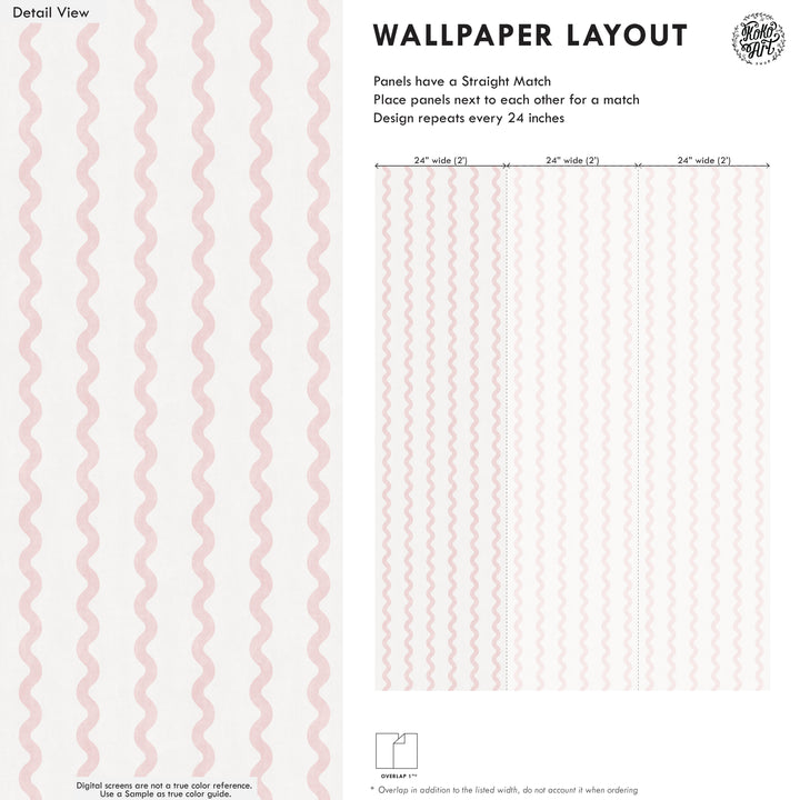 Minimalist Linen Wave Stripe Wallpaper