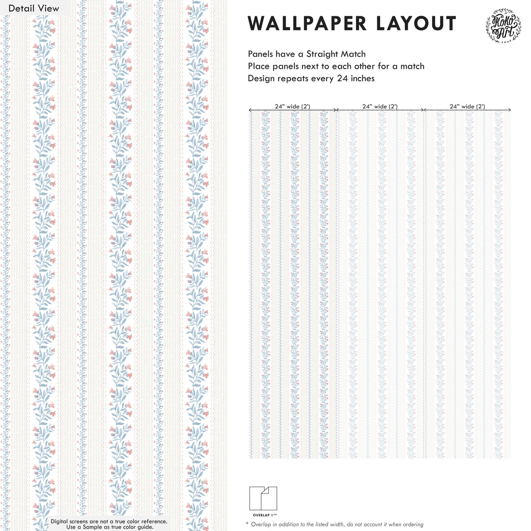 Dainty Floral Rhyme Wallpaper