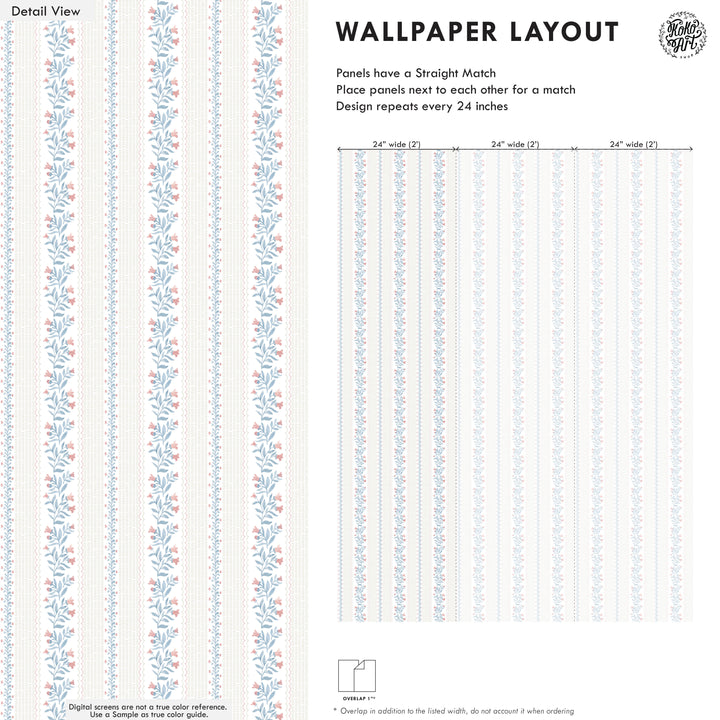 Dainty Floral Rhyme Wallpaper