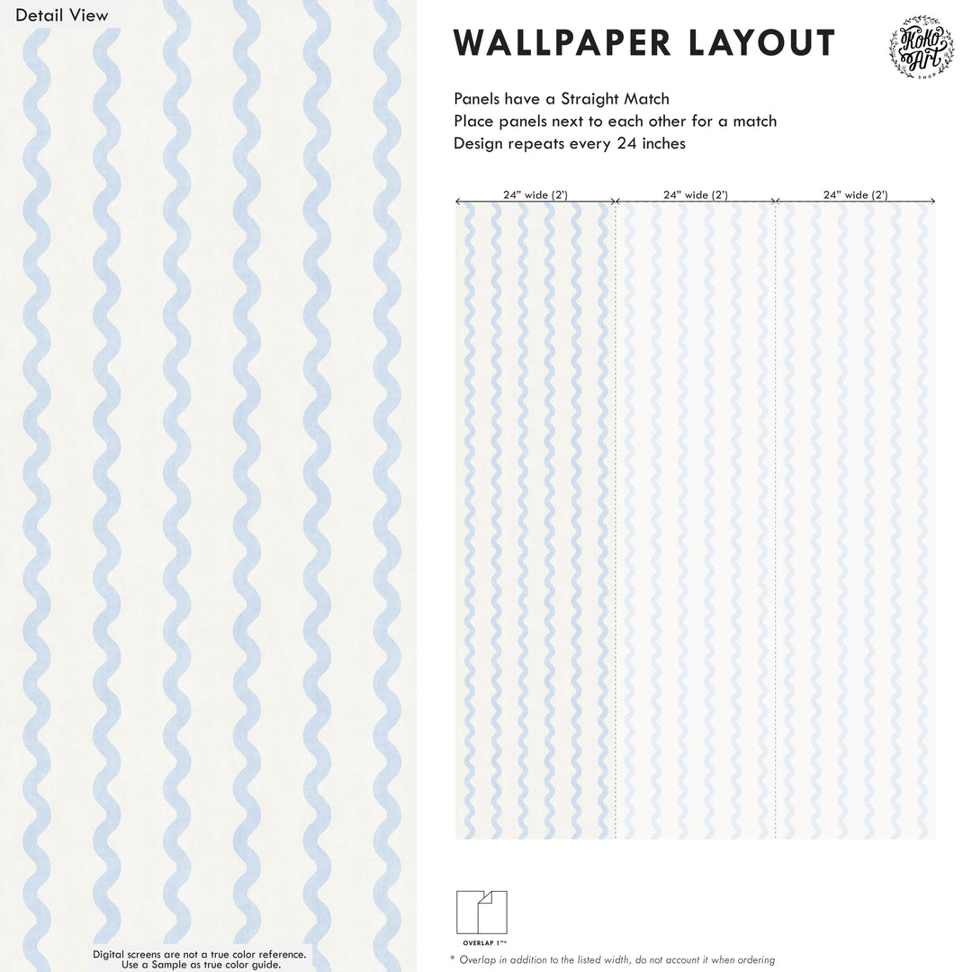 Minimalist Linen Wave Stripe Wallpaper