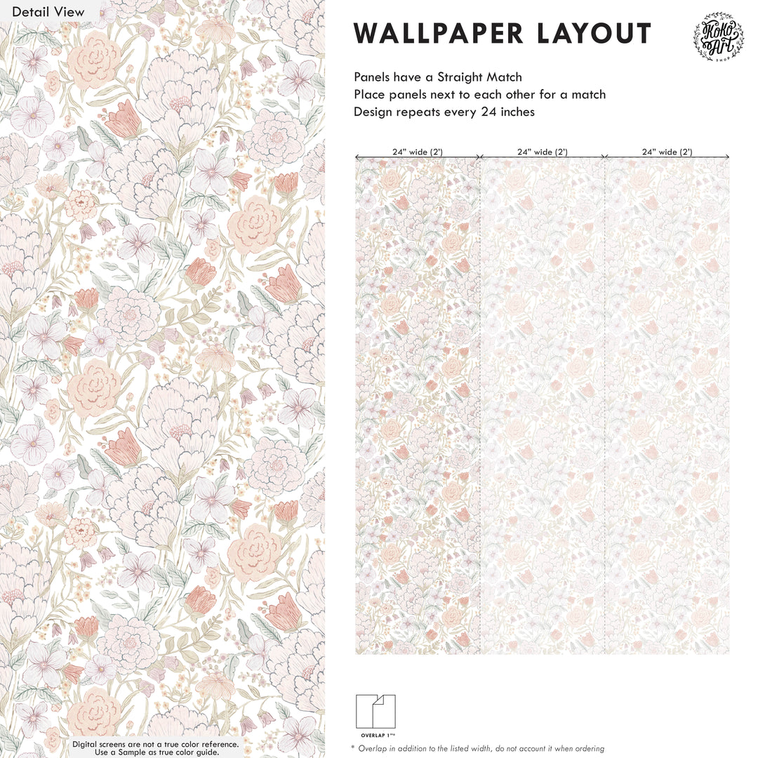 Romantic Meadow Wallpaper - Studio Exclusive
