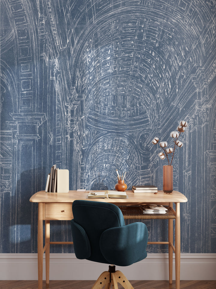 Renaissance Indigo Mural