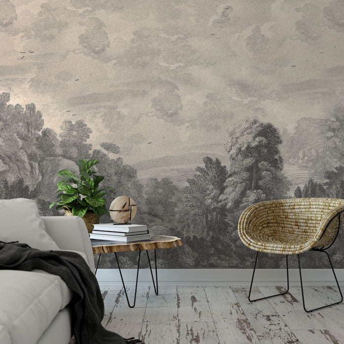 Forest in the Valley Wallpaper Mural