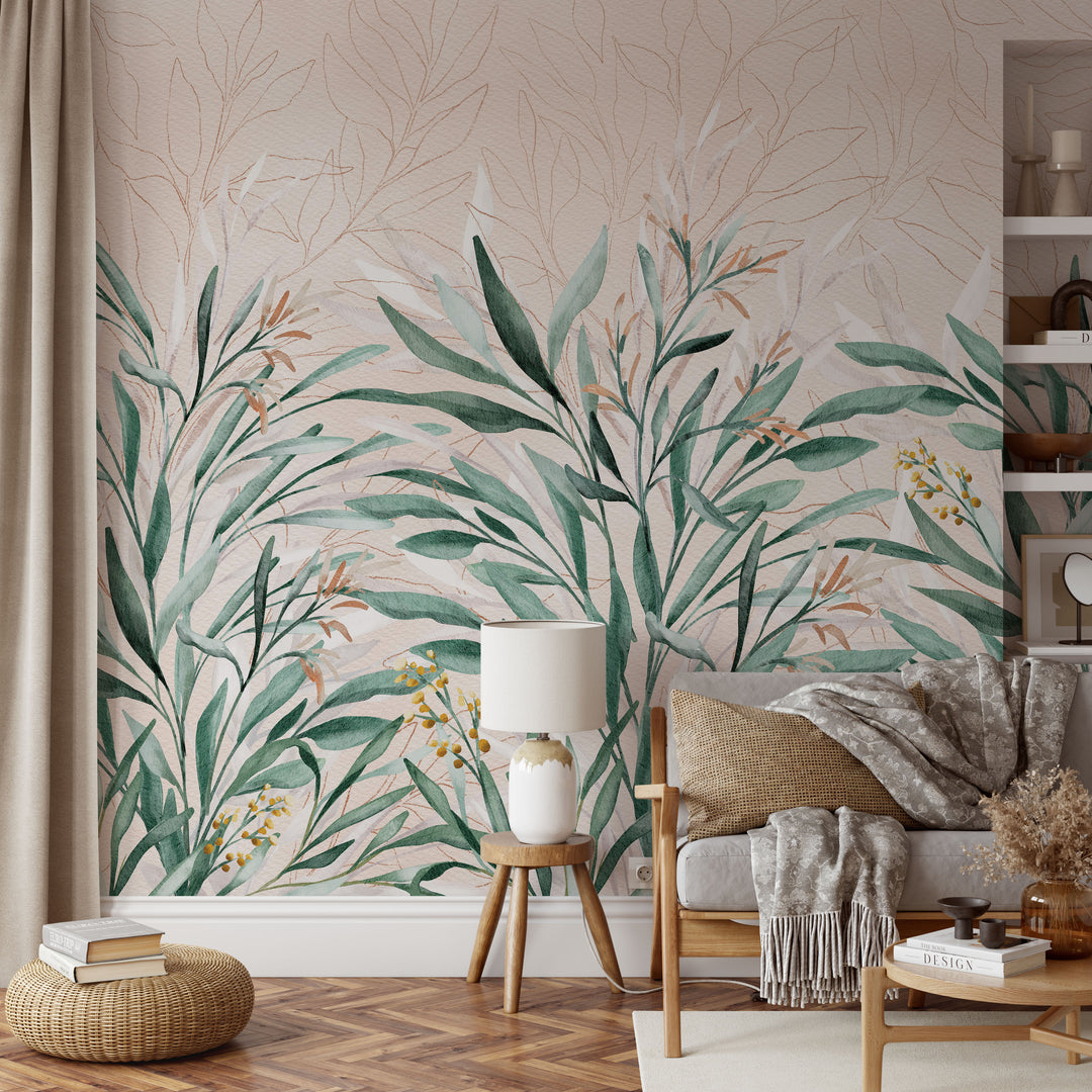 Botanical Landscape Mural