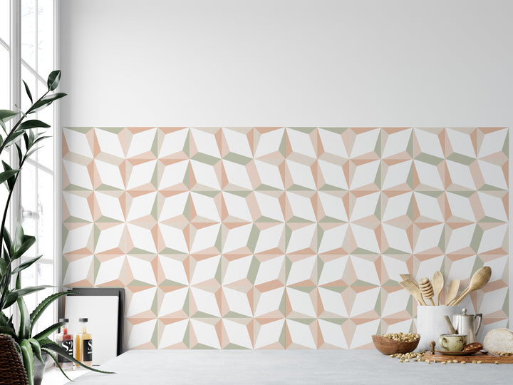 Paquete de pegatinas de vinilo con calcomanías de azulejos pastel