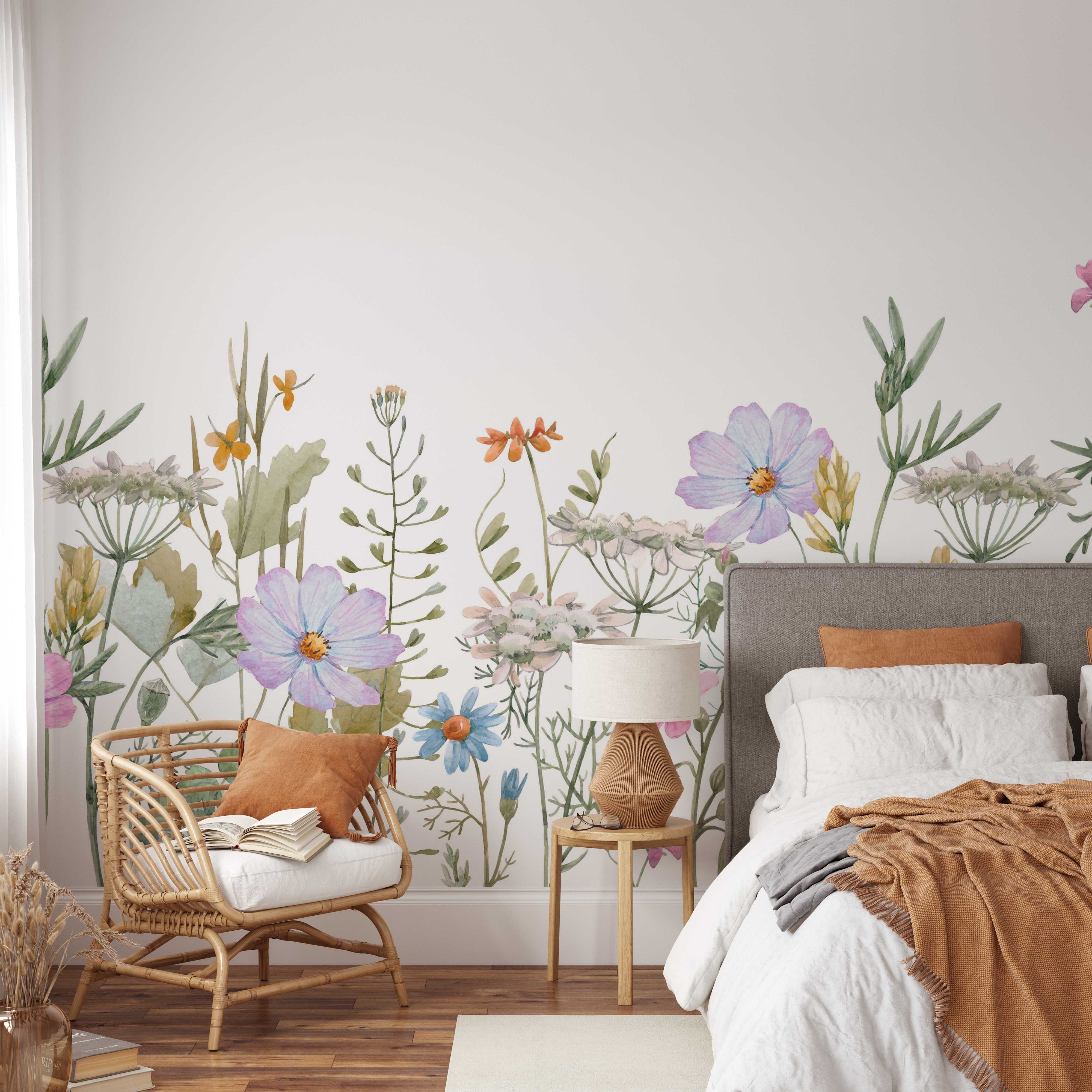 Wildflower Field Mural – Koko Art Shop