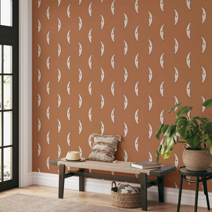 Half Moon Terracotta Wallpape