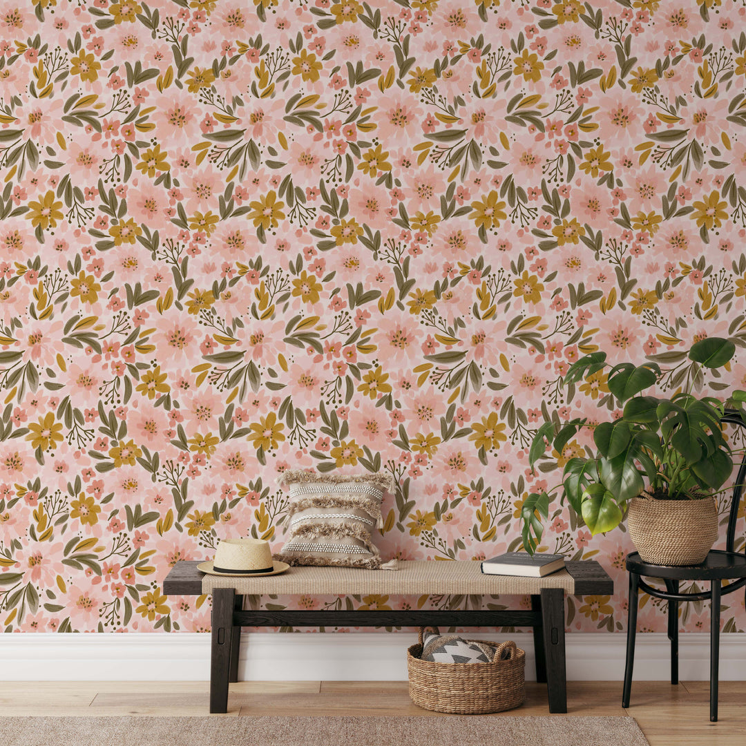 Blomming Garden Wallpaper