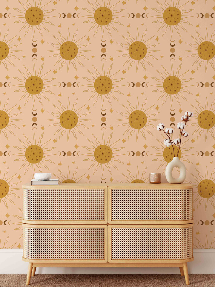 Terracotta Sun Wallpaper