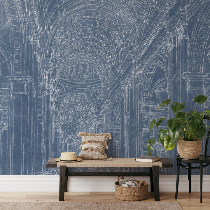 Renaissance Indigo Mural