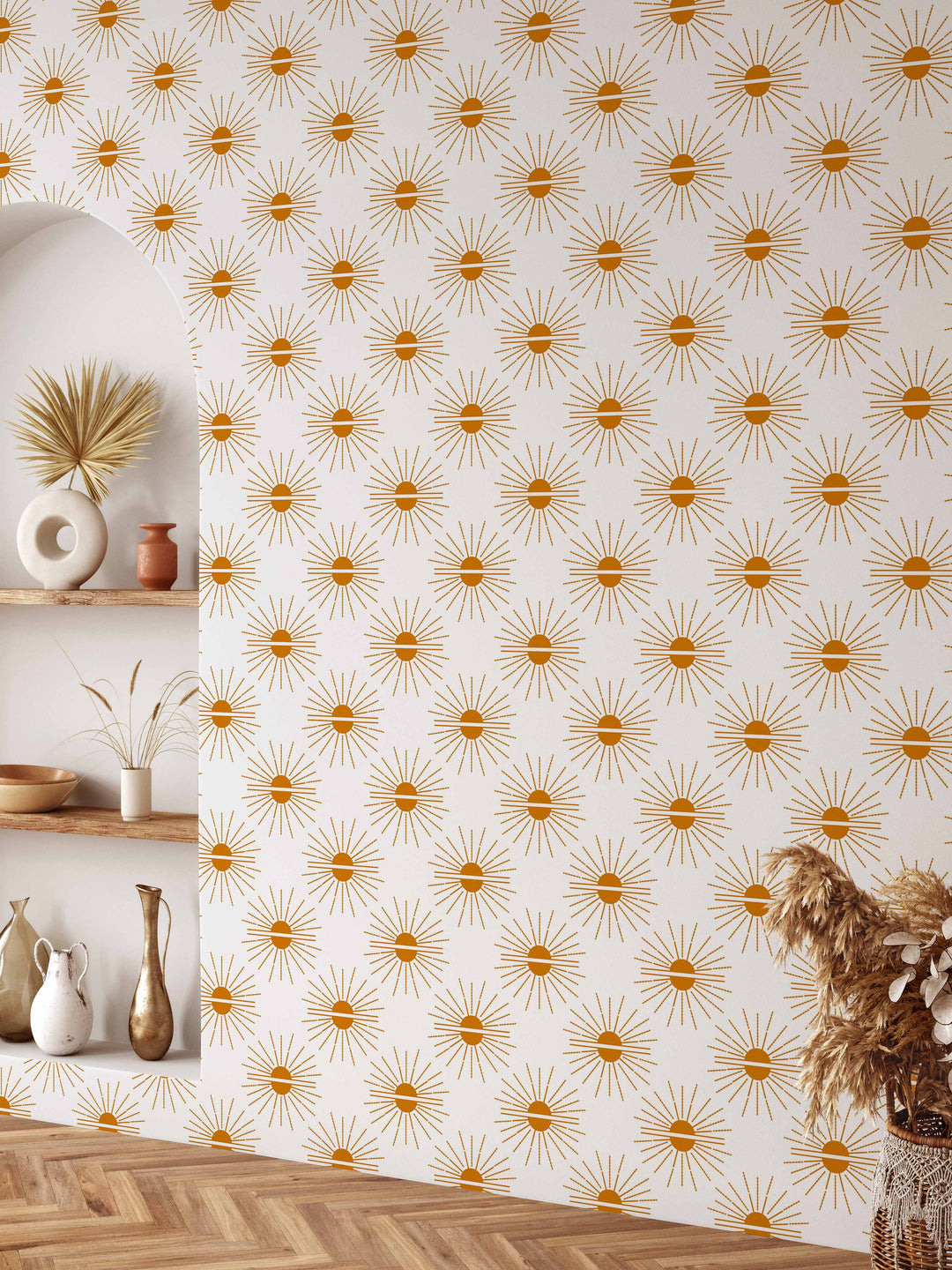 Papel pintado de terracota Boho Sunset
