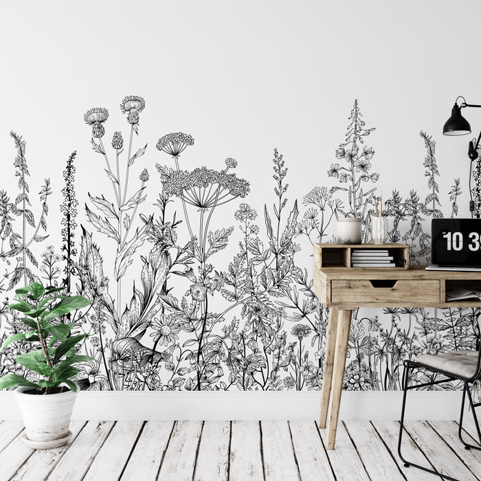 Nature's Garden Wallpaper Mural