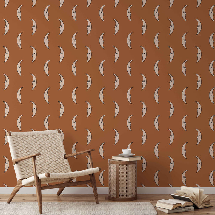 Half Moon Terracotta Wallpape