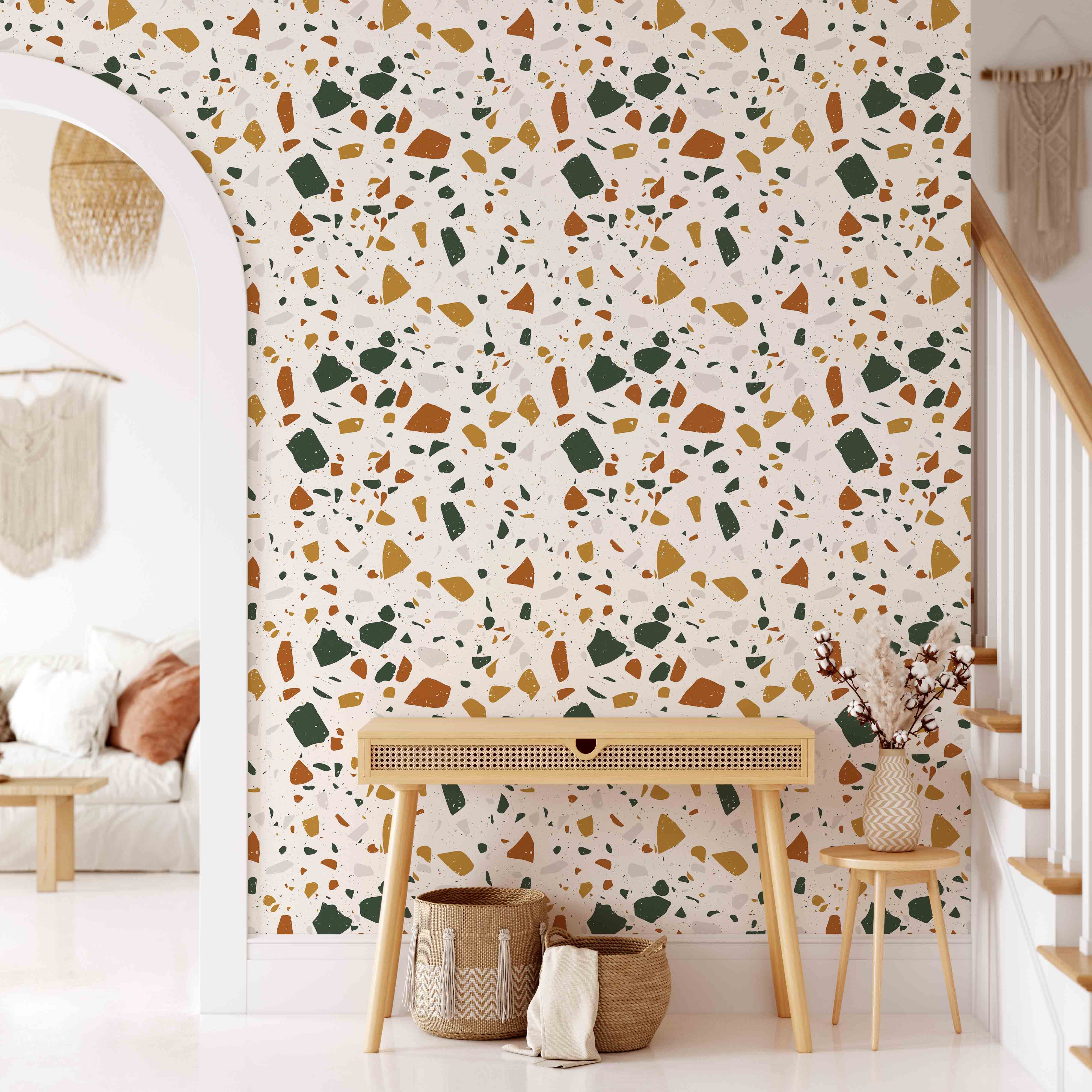 オーダーページ パネル お洒落ヨーキー  10/2 The Bold Terrazzo Wallpaper – Koko Art Shop
