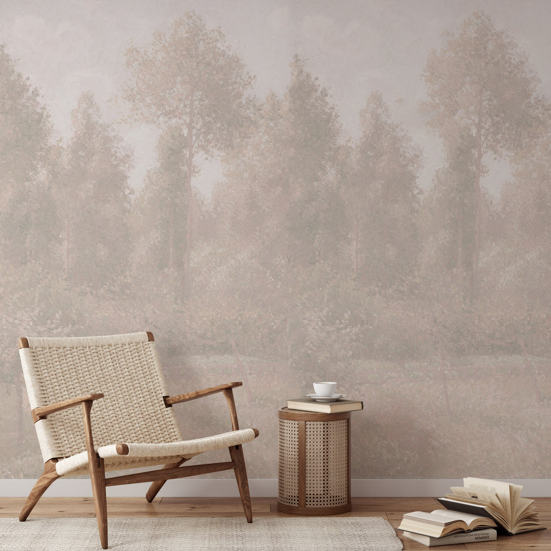 Light Antique Forest Mural