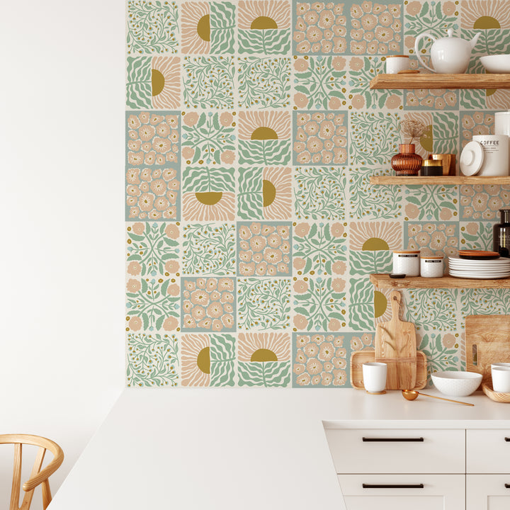 Paquete de pegatinas de vinilo con calcomanías para azulejos Retro Vibes