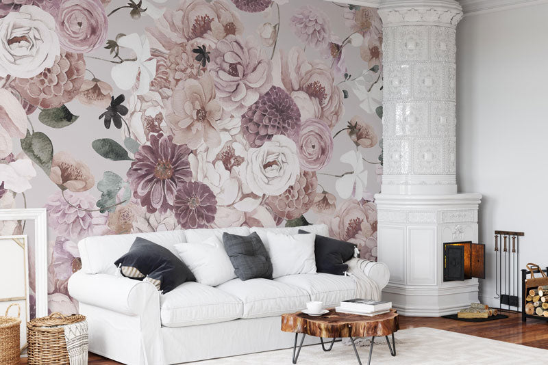 Dreaming Mauve Wallpaper Mural