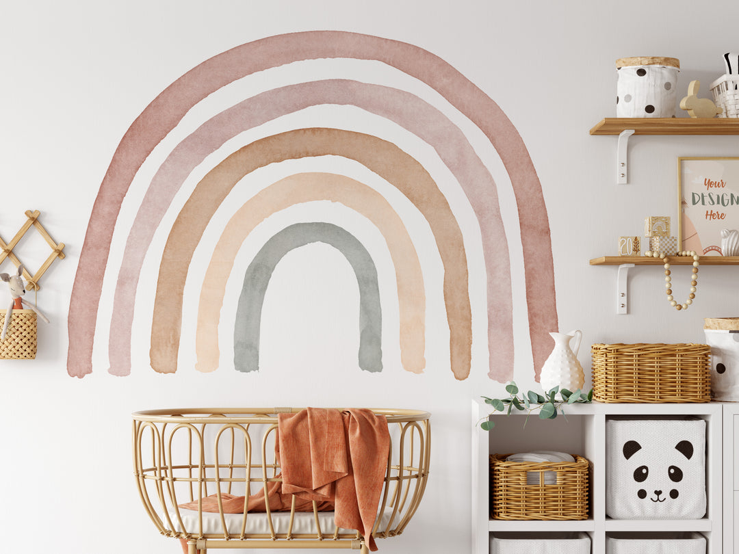 Sweet Neutral Boho Rainbow Decal