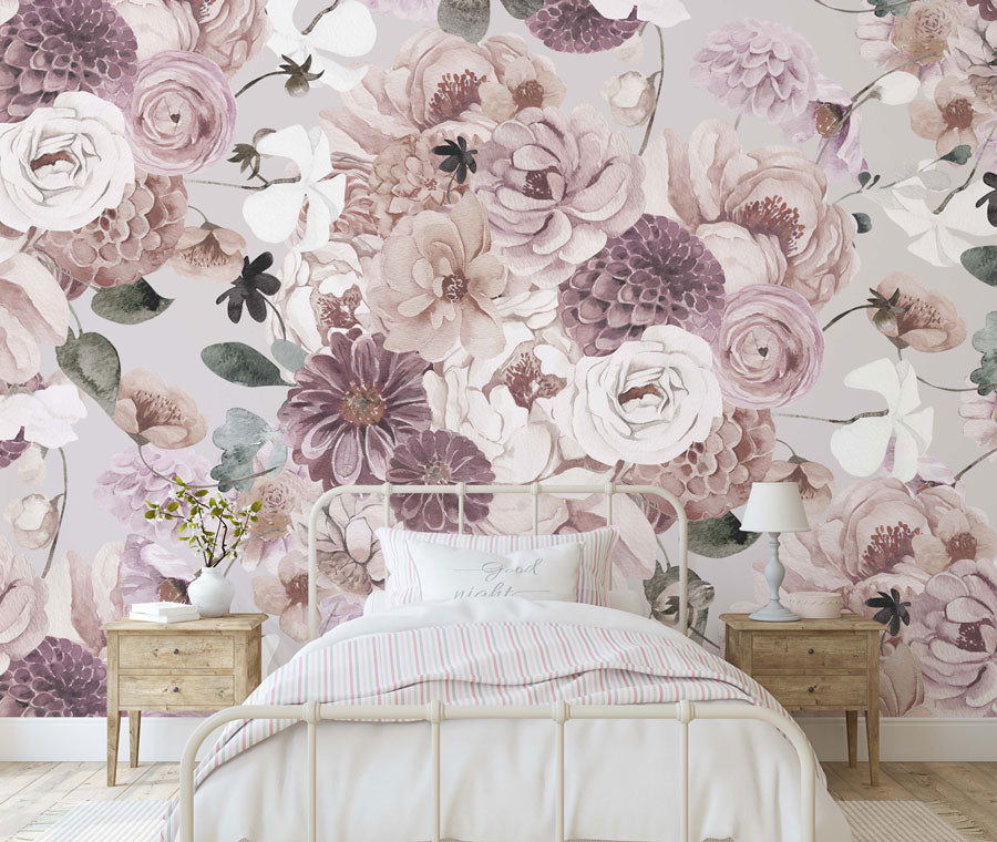 Dreaming Mauve Wallpaper Mural