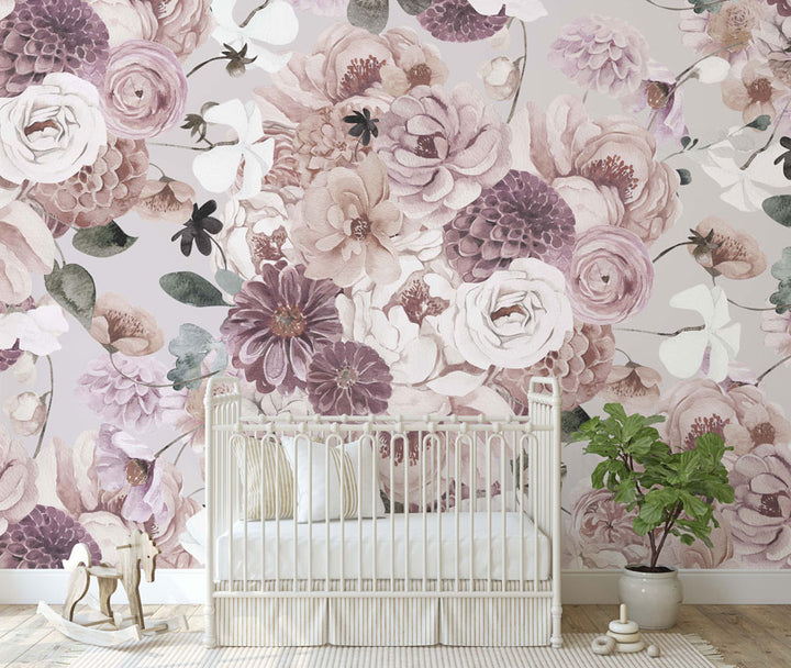 Dreaming Mauve Wallpaper Mural