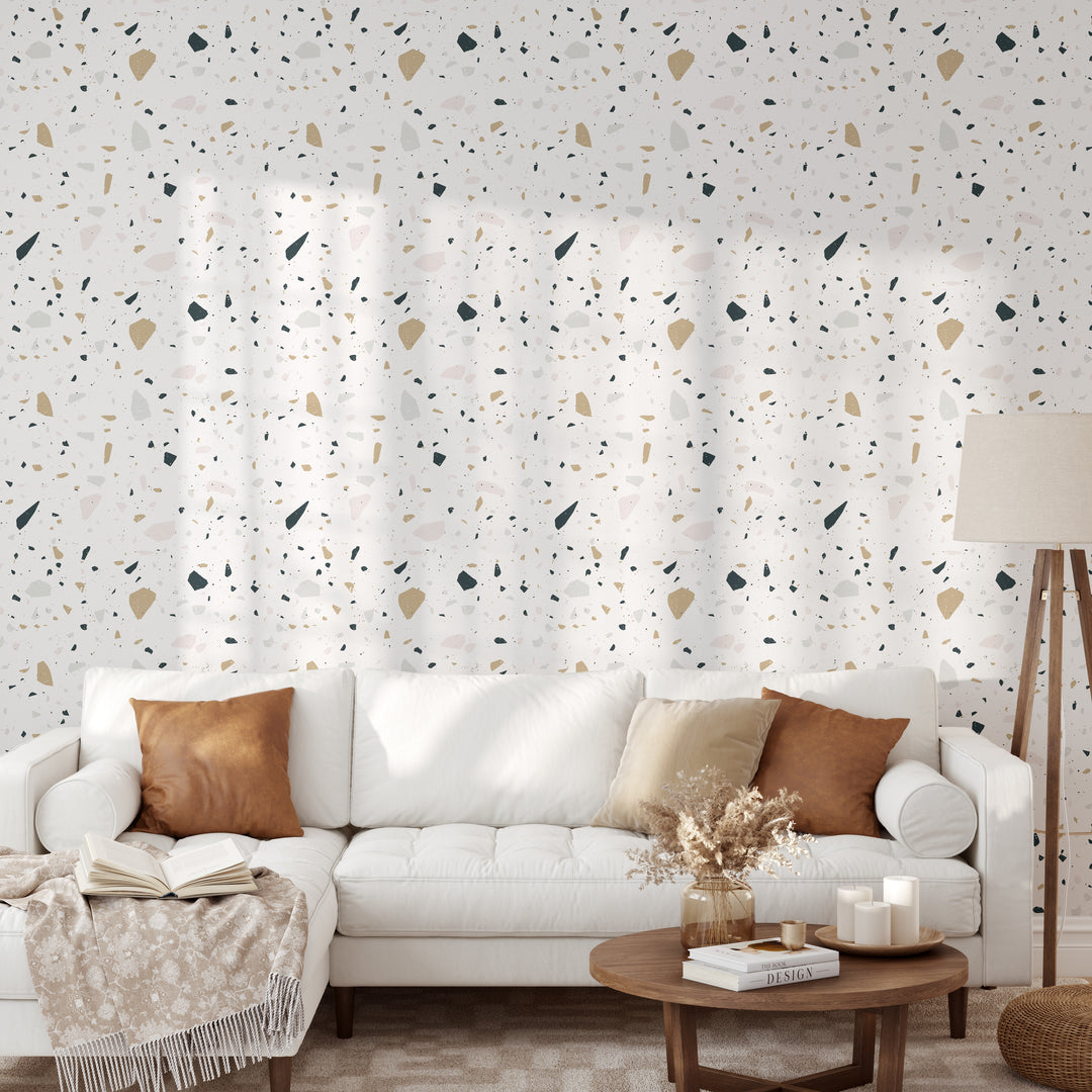 Light Terrazzo Wallpaper