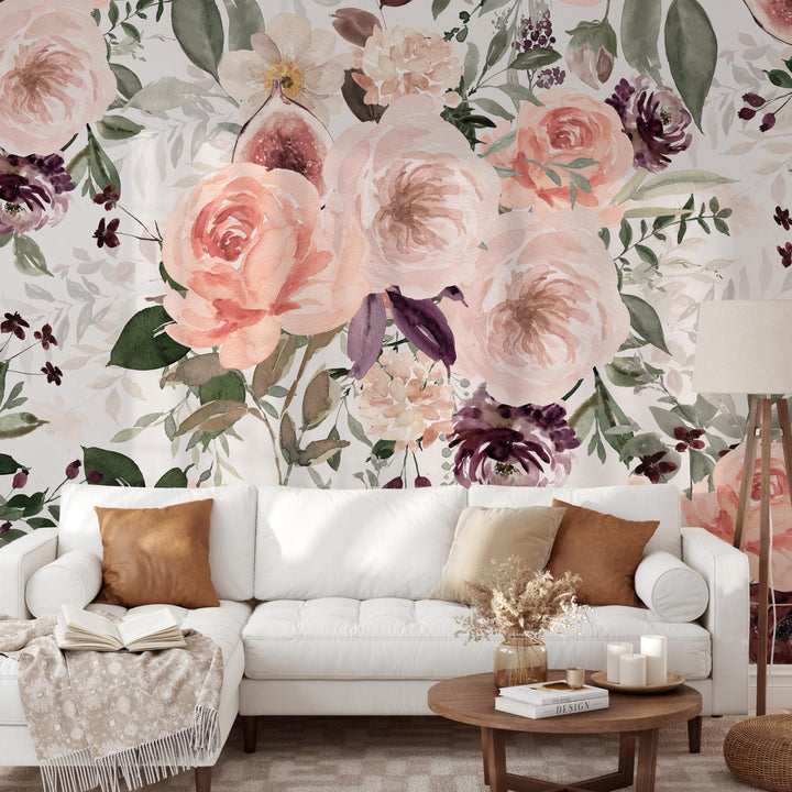 Spring Floral Bouquet Mural