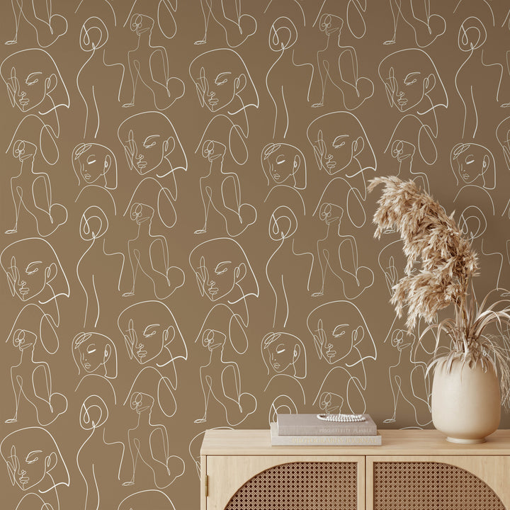 Olive Faces Wallpaper