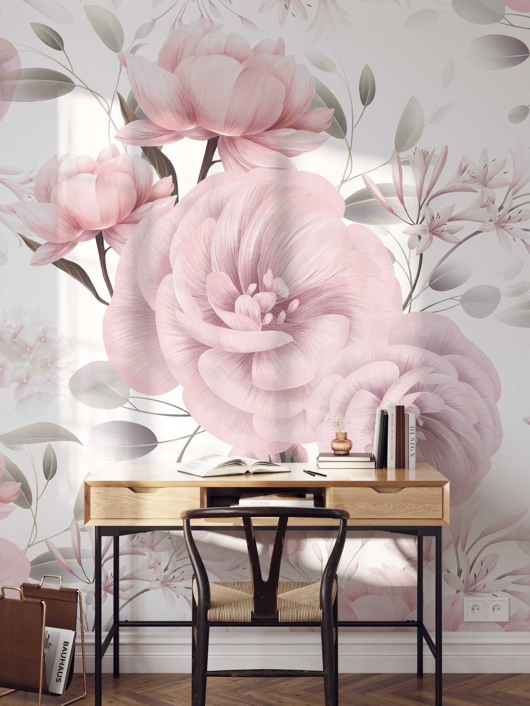 Blush Peony Garden Mural