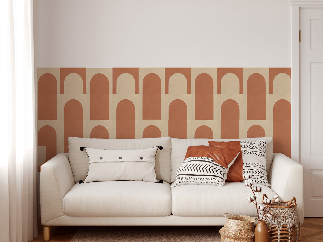 Terracotta and Light Neutral Tile Decal Vinyl Stickers Pack