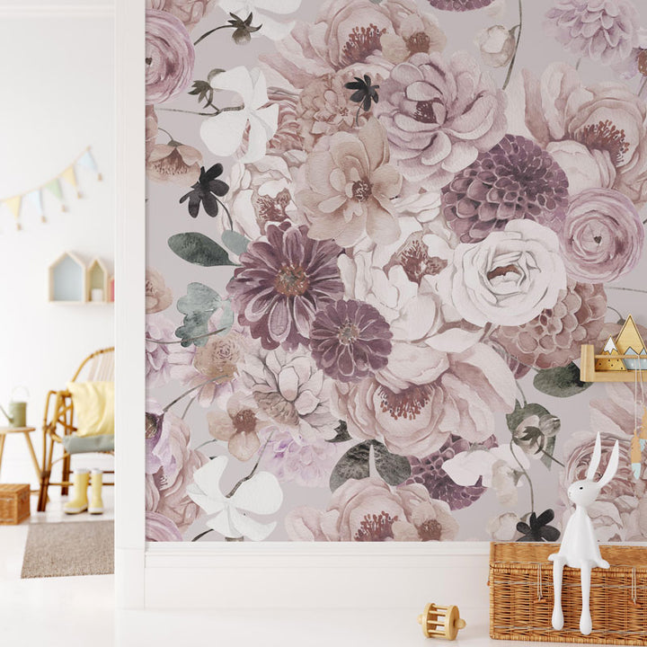 Dreaming Mauve Wallpaper Mural