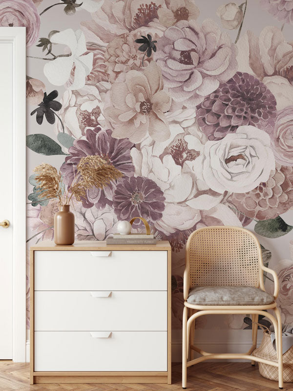 Dreaming Mauve Wallpaper Mural