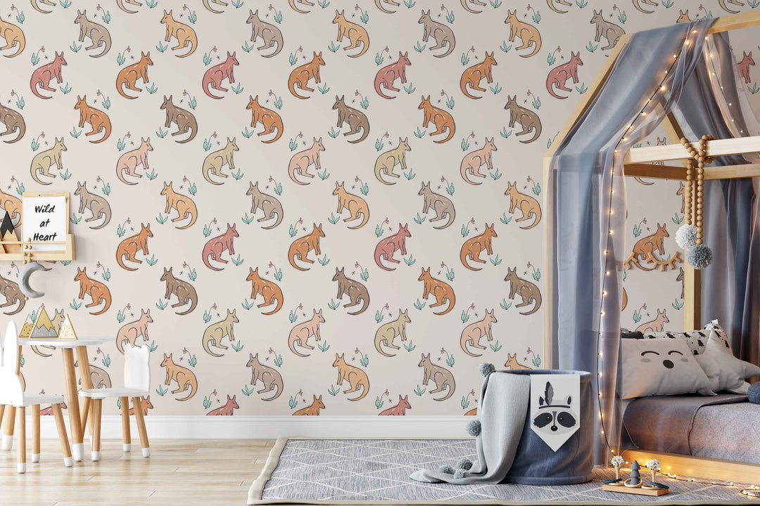 Boho Kangaroo Wallpaper