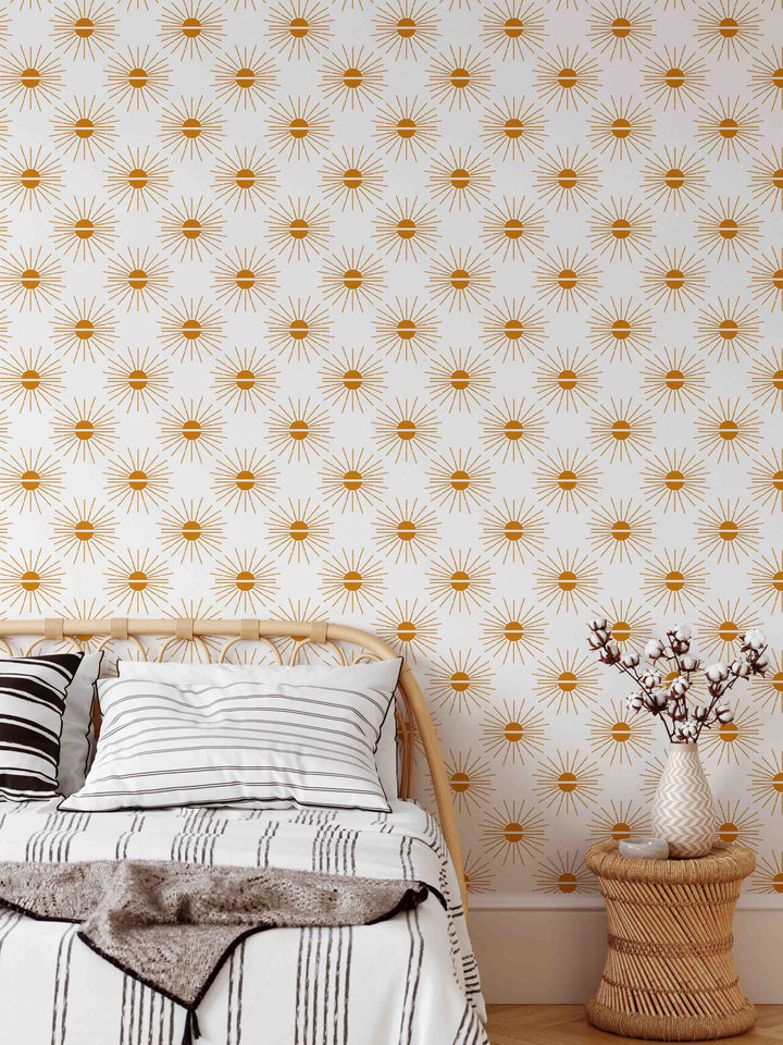 Papel pintado de terracota Boho Sunset