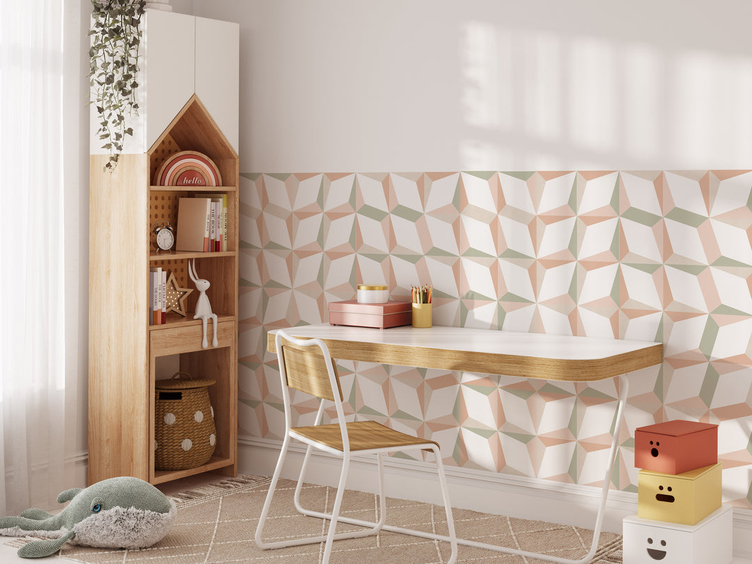 Paquete de pegatinas de vinilo con calcomanías de azulejos pastel