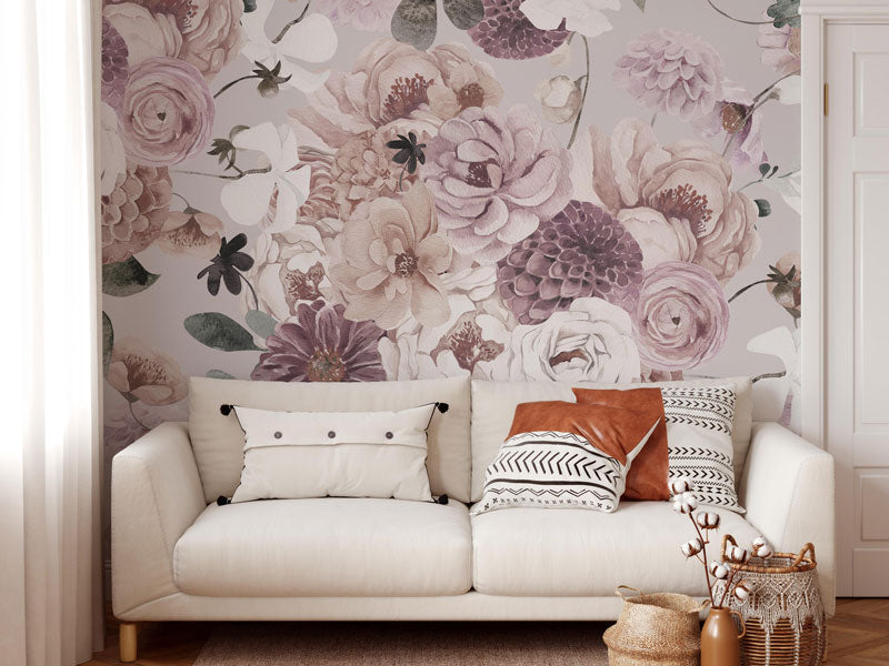 Dreaming Mauve Wallpaper Mural