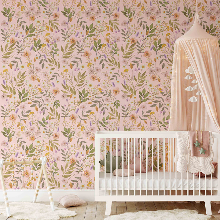 Pink Garden Wallpaper