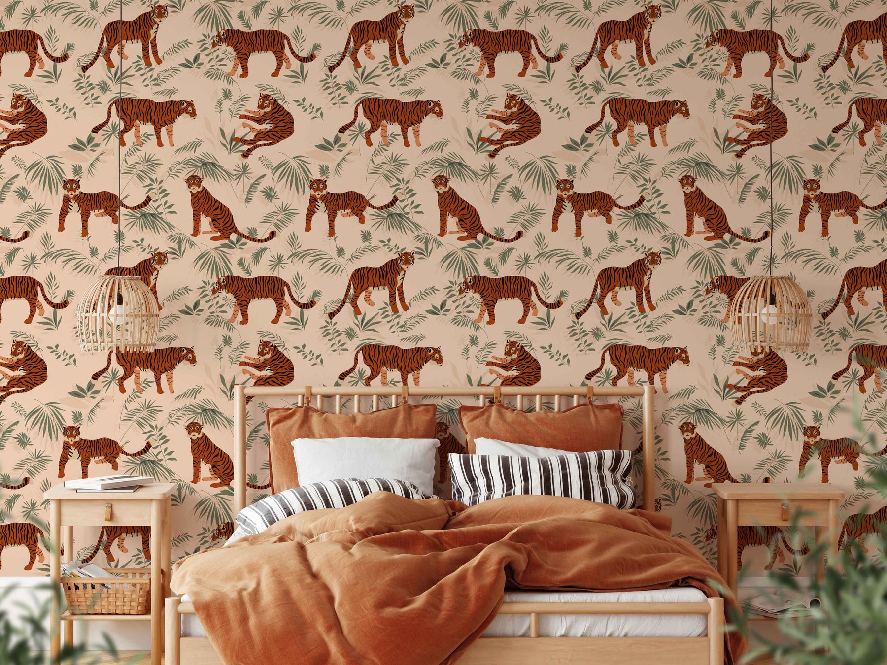 tiger wallpaper bedroom