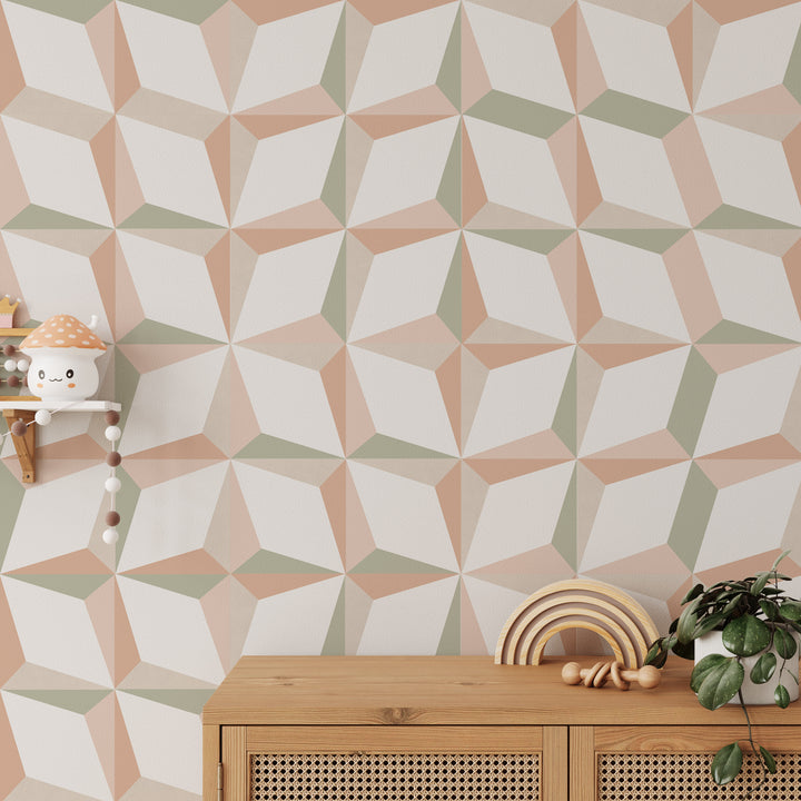 Paquete de pegatinas de vinilo con calcomanías de azulejos pastel