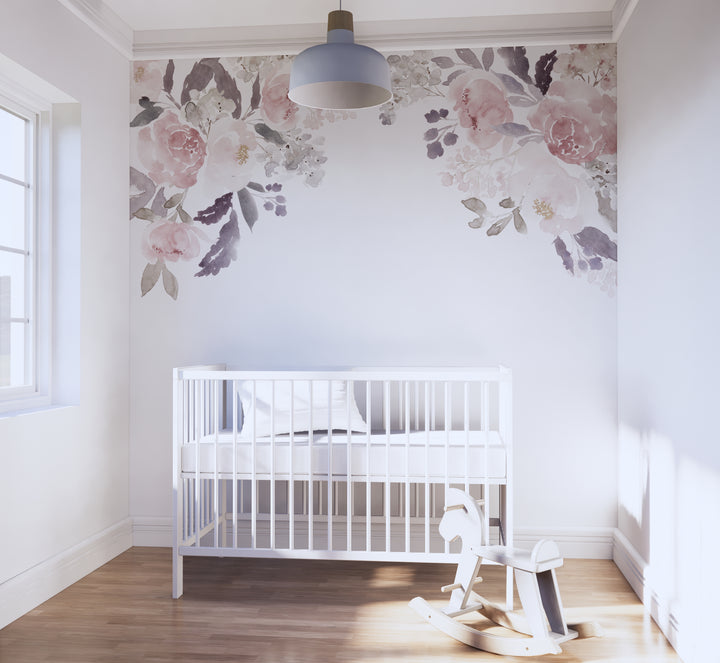 Nursery Floral Corner Decals