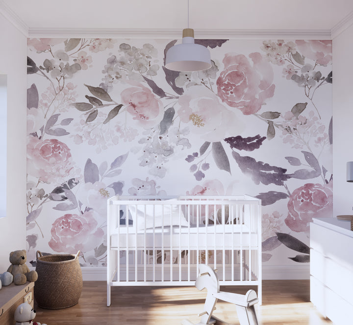 Delicate Forest Floral Wallpaper Mural