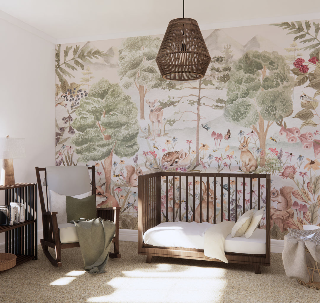 Sweet Dreamy Woodland Mural